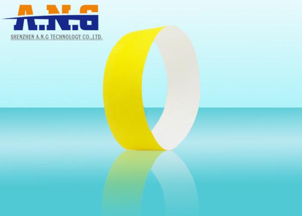 Tyvek Disposable Rfid Wristbands For Events / 2G Hospital Strong Rfid Bracelet
