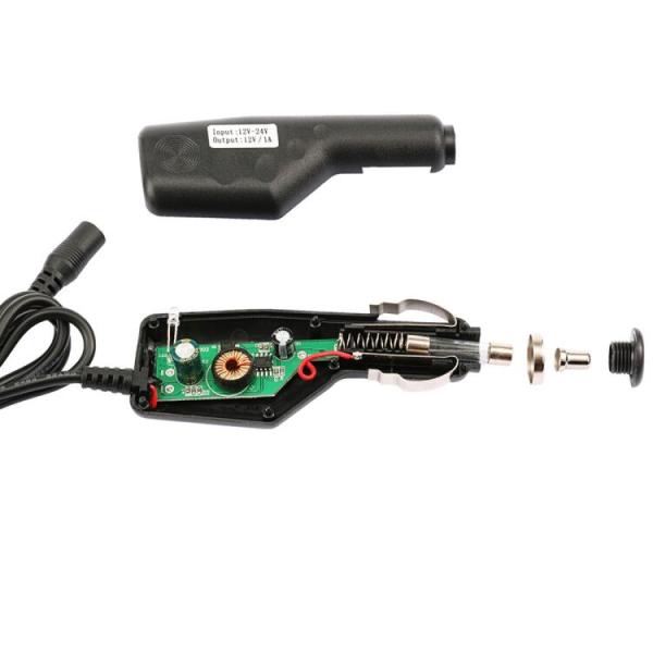 12VDC 24VDC Cigarro automático para DC Jack 2.1mm Cigar Power Cable