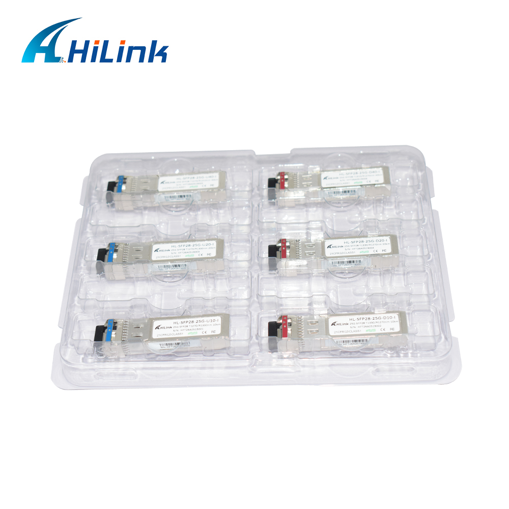 Industrial Grade 25G BIDI 1270/1310nm 40KM APD+TIA Optical Module Single-Fiber Simplex LC DOM