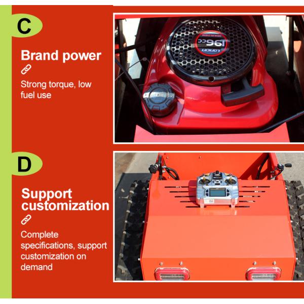 Free Shipping Mini CE EURO 5 EPA Compact Gasoline Remote Control Lawn Mower for Sale