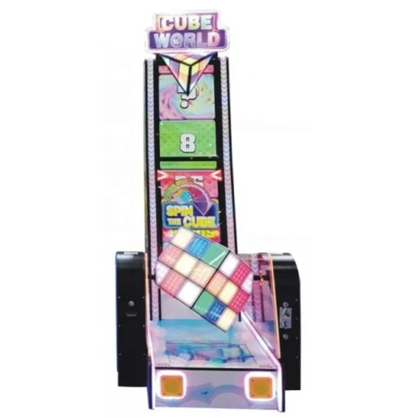 Entertainment game park indoor single player ticket redemption magic cube world rolling game machine for sale