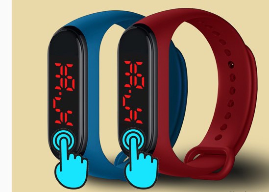 Touch Screen Body Temperature Bracelet Bluetooth , EMAIL , Qwerty K Function
