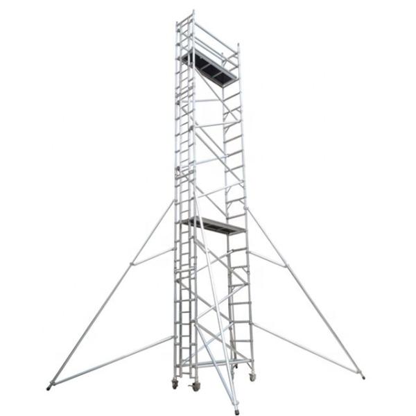 Échafaudage en aluminium pliable cadre d'échelle de tour échafaudage en aluminium mobile
