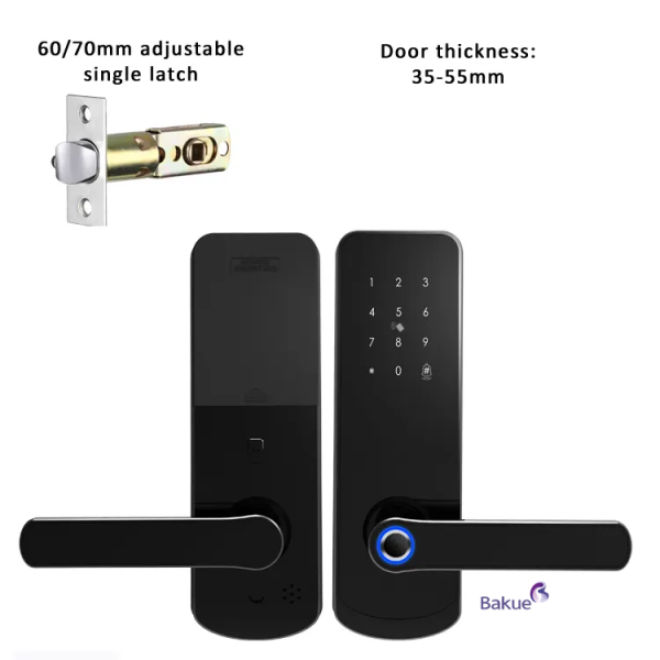 Smart Digital Door Lock with 60min Fireproof WiFi eKey APP Remote Control and 4pcs AA Alkaline Battery Smart Door Lock Manufacturer