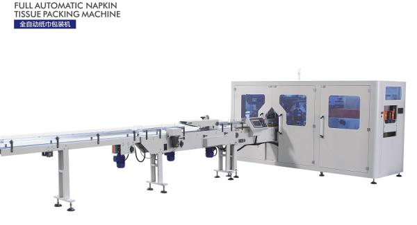 Plastic Film Facial Tissue Single Packing Machine  200 Bags / Min  6.8KW