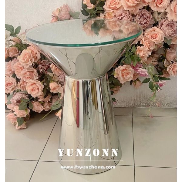 Stainless Steel Coffee Table Kids Birthday Event Planning Decor Round Cake Display Stand  for Wedding Decoration