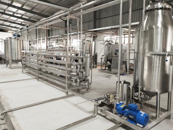 Máquina 304 da esterilização de Juice Dairy Beverage Syrup Tubular de aço inoxidável