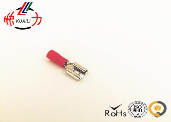 FDD Copper Crimp Female Cable Insulated Wire Terminals Disconnector AWG 22-16 Red