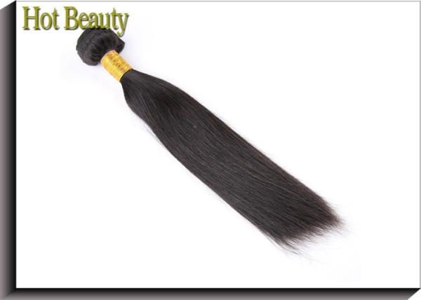 Silky Straight Bundles Non - remy Hair Extensions 1 Piece 10 - 28 Inch Natural Color
