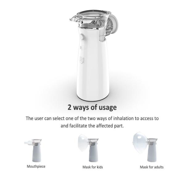 Nebulizador portátil branco Atomizador 0,2 ml/min Para adultos e crianças