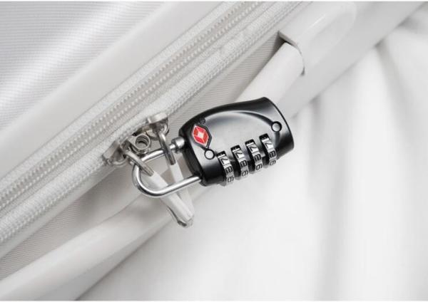 Zinc Alloy TSA 4-digital  travel lock& Fashion Design black Tsa Luggage Lock& 69.5g Tsa Bag Number Lock