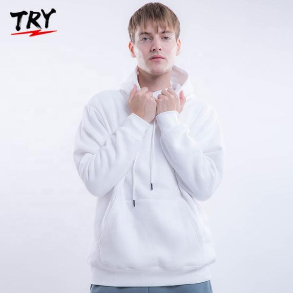 Hoodie 100% хлопка Pima пуловера верхних частей Activewear толстых людей с клобуком Drawstrings