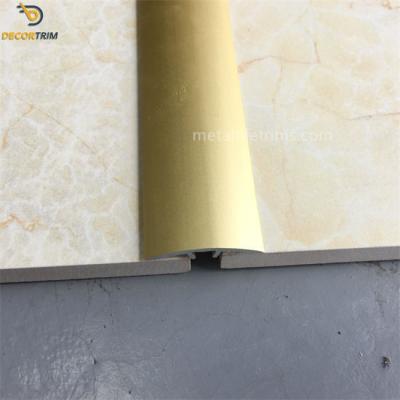 Matt Light Gold Flooring Threshold Strips , Metal Floor Trim 2500mm Length