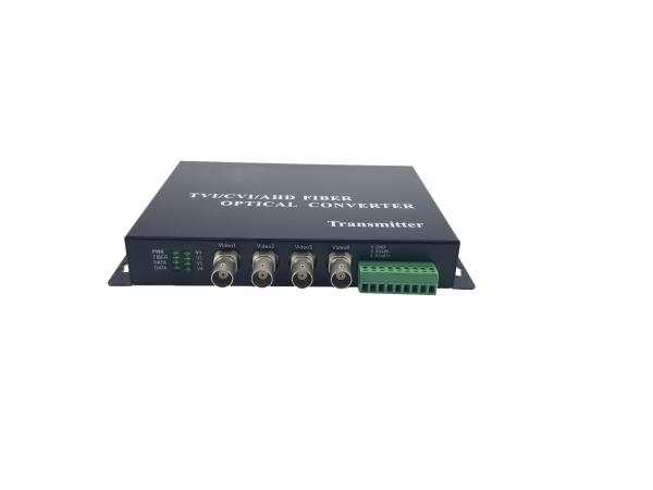 4 Channel 1080P HD CVI Video Optical Converter with Rs485 Data,1080P/4Ch 720P/960P/1080P HD-CVI/AHD/TVI Converter