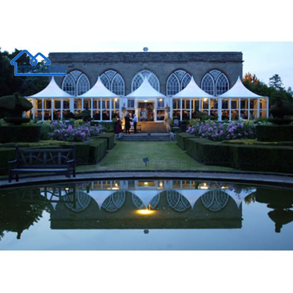 Постоянный белый алюминиевый пагодный шатер водонепроницаемый для наружных дешевый водонепроницаемый шатер