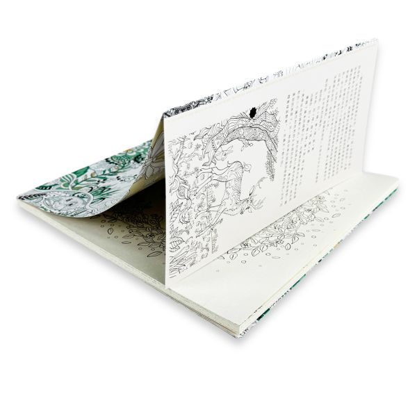 PUR Binding Coloring Book Printing Glossy / Matte / Varnish Fantastic Coloring Book