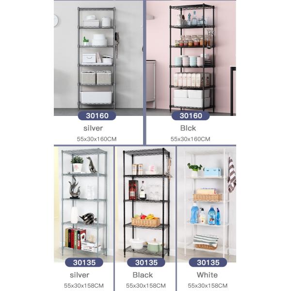 Multifunctional Kitchen  living room  Metal 4 5 6 Tier Storage Rack