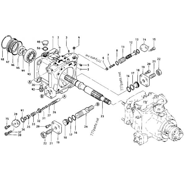 E200B SPK10/10 Hydraulic Pump Motor Parts 0854530 0964355