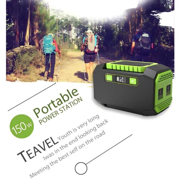 150W 145Wh Portable Outdoor Emergency Power Supply 15V / 2A