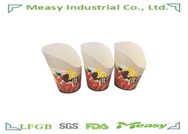 Oilproof French Fries Disposable Paper Bowl In Restaurant , KFC , McDonalds