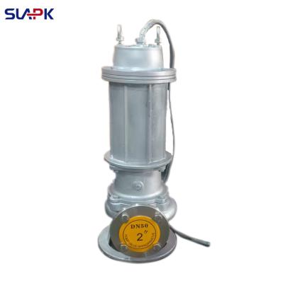 WQP high efficiency 100m3/h stainless steel submersible sewage pump