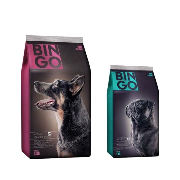 Custom Order Resealable Smell Proof Flat Bottom Plastic Pouches Zipper Lock Aluminum Foil Packaging for Cats Dog Petfood