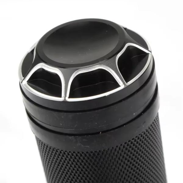 25mm Motorcycle Foot Pegs Rests for Harley Sportster Touring Dyna Road King Fatboy V-Rod Black