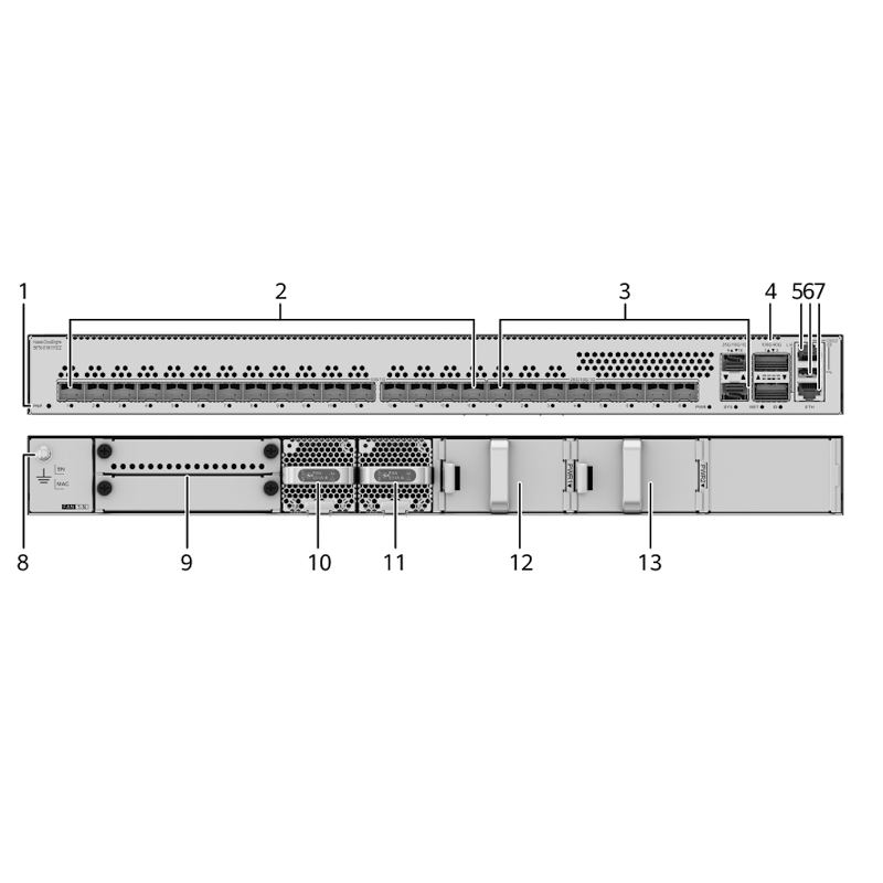 S6750-S16X10Y2CZ Huawei Switch 98012444 Ethernet Switch with 2*100GE QSFP28 Ports