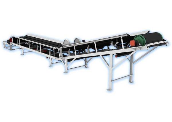 Simple Inclined Belt Conveyor , Crushed Stone Easy Loading Heavy Duty Conveyor
