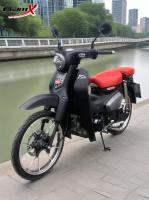 Motor de 110cc Venta caliente de 120cc Bicicleta de gasolina de la ciudad ciclomotor de bajo cuerpo Motocicleta de gas Color Negro aire refrigerado Cub