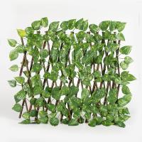 Plante verte en plastique décorative Mat Panel Artificial Leaves Fence pour extérieur