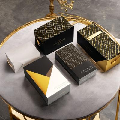 Coated Paper Logo Acceptable Skincare Packaging Tuck End Cosmetic Box For Small Gifts Shower Gel Shampoo Chocolate Perfume