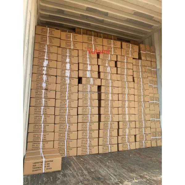 A4 A3 80MIC 125MIC thermal hot PET laminating pouch film lamination pouches sheet laminate laminator roll film suppliers