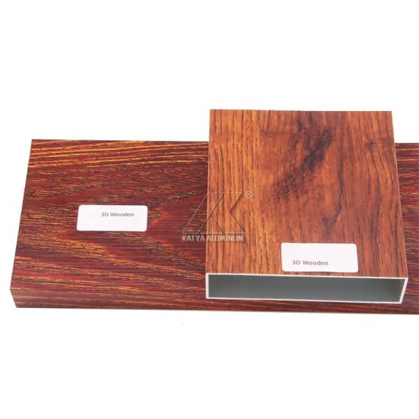 4d Wooden Effect Large Construction Metal Timber Batten Aluminium Tube Profiles Rectangular