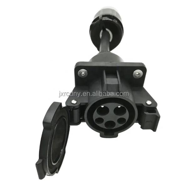 Female Socket J1772 to NEMA 15-20 Plug Electric Vehicle Charging with RDC EV Adapter