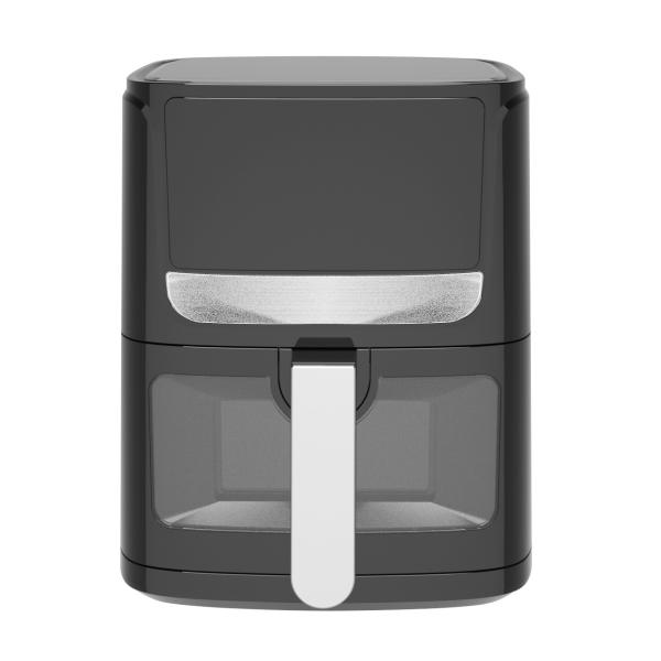 4.5 Liter Visual Silicone Basket Air Fryer Stainless Steel French Fires Oil Free Smart
