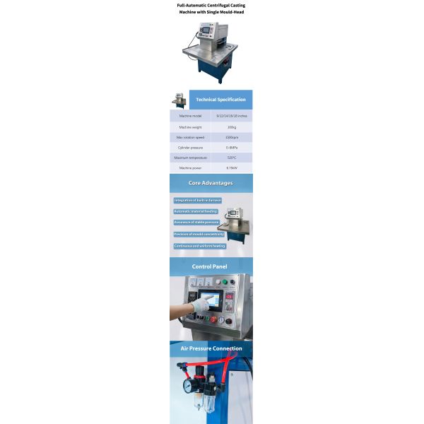 Fully Automatic Casting Machine Lure with Lead Hook Centrifugal Casting Equipment