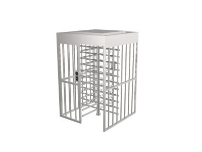 Electrical Fast Lane Full Height Turnstile Gate 304 Stainless Steel Security Doors 240V