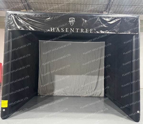Commercial Portable Golf Practice Simulator Cage Inflatable Golf Simulator Tent Golf Simulator Enclosure With High Impact Screen