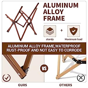 Folding Chairs Heavy Duty Support 350 lbs Moon Chair with Carry Bag Portable Folding Camping Chair with Carry Bag