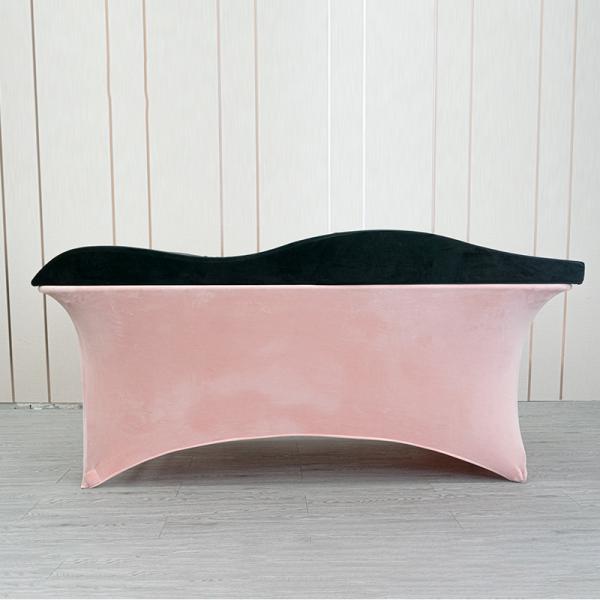 Pink Elastic Velvet Adjustable Lash Bed Topper 60*180*60cm