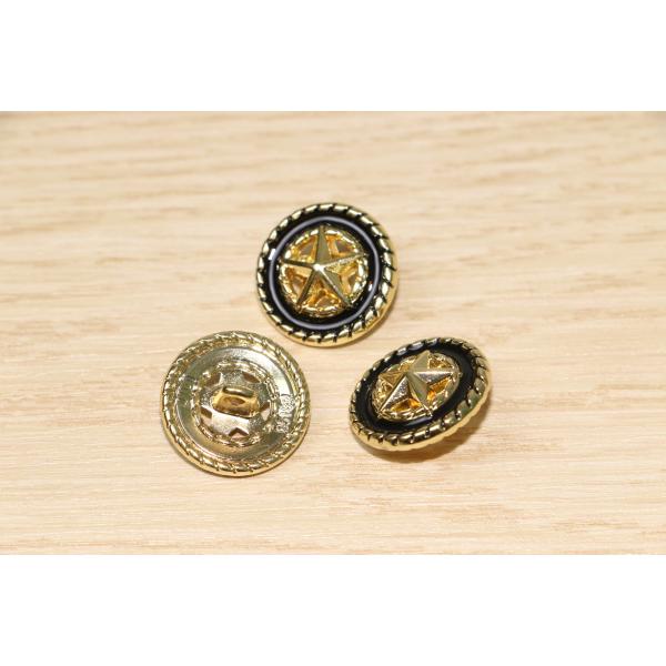 Creusez les boutons d'or d'étoile pour la largeur du manteau 18mm multicolore