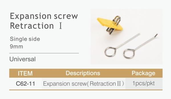 CE ISO Orthodontic Accessories Stainless Steel Ortho Expansion Screw Retraction I