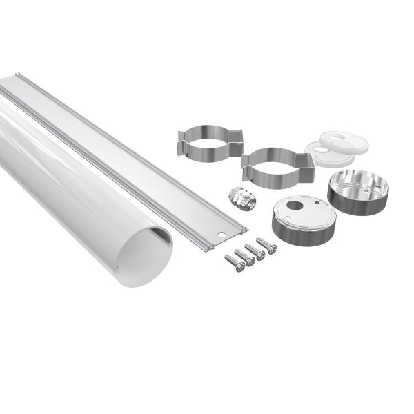 Industrial 30w Tri Proof LED Batten Anti UV PC Transparent Cover For Farm