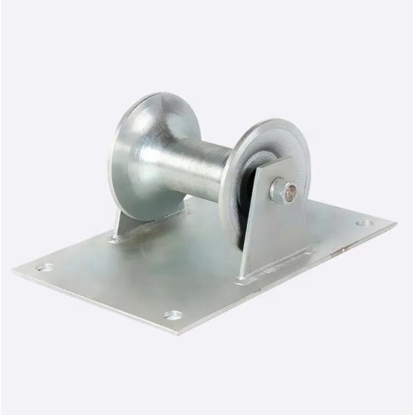 Flat Plate Nylon Wheel Cable Roller Aluminum Pulling Cable Guide Roller For Electrical Power Industry