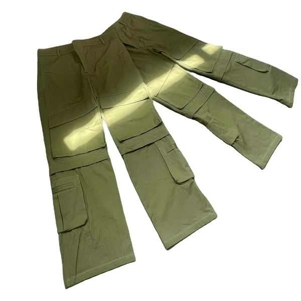 Custom Wholesale Cargos Trouser Joggers Tactical Baggy Sweatpants Men Multi Pocket Convertible Double Knee Carpenter Sweat Pants