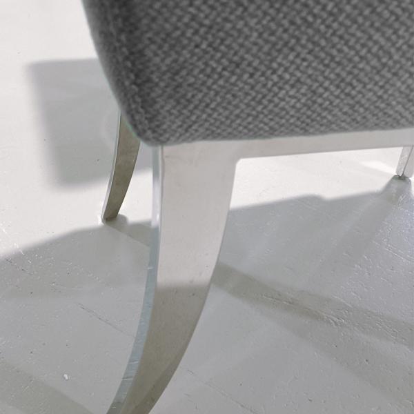GlossLux High Back Fabric Dining Room Chairs