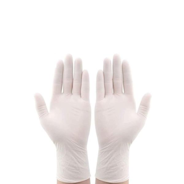 Blue White Disposable Nitrile Examination Gloves Multi Size For Food Handling