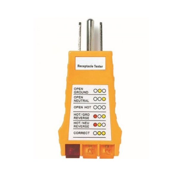 USA Outlet Tester for Grounding Products - ABS Flame Retardant Socket Tester with No Battery Needed and 36*26*87mm Compact Size