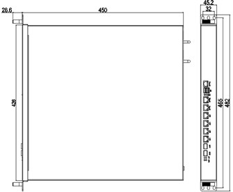 6 платформа NSP-1966-2F безопасностью сети LAN 2 Giga SFP Intel Giga